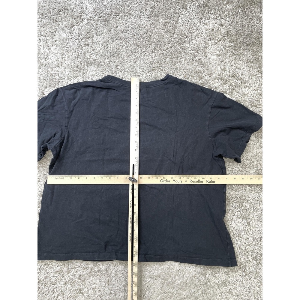 The North Face Shirt Womens XL Black Cropped Logo Short Sleeve Crewneck Tee - Picture 6 of 7